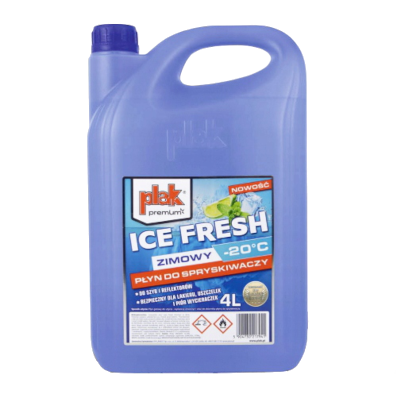 Рідина для склоомивача ATAS, PLAK ICE FRESH зимова, -20°C, 4л